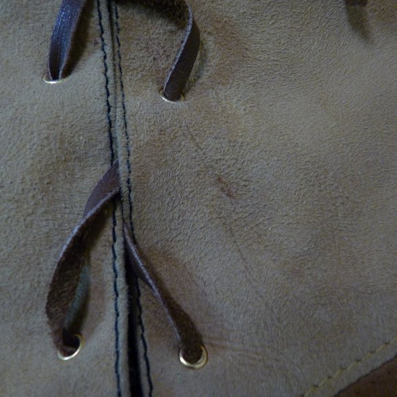 Vintage 70's Suede/Knit Lace-up Vest - Unisex - Picture 5 of 5